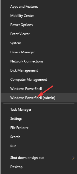 Administrator PowerShell - błąd 0xc190012e